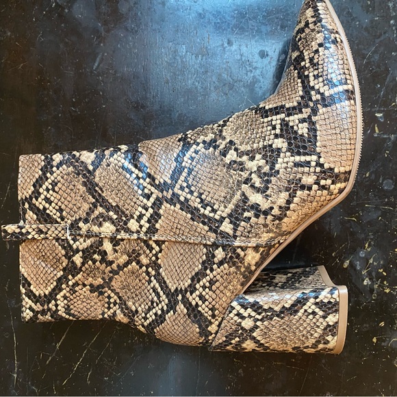 Snake Print Booties - Picture 3 of 4